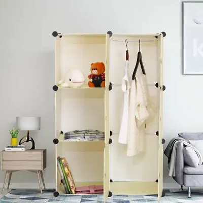 DIY 6 Cube Kid Storage Cupboard Cabinet Wardrobe Rack Toy Book Shelves • $19.99