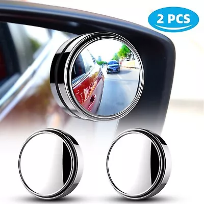 2X Blind Spot Mirror Auto 360° Wide Angle Convex Rear Side View Car Truck SUV • $0.99