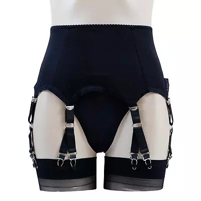 Luxallacki Stretchy 6 Straps Garter Belt With 12 Metal Claws For Women Lingerie • $15.20