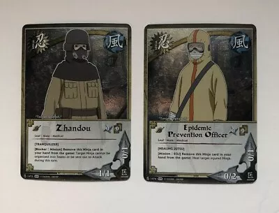 Set Of 2 Foil Medical Ninjas Zhandou Epidemic Prevention Officer Naruto Ccg Tcg • $12.95