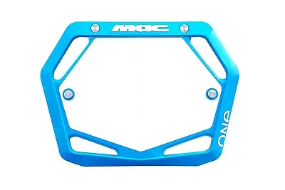 Mac One Bmx Mini/cruiser Number Plate - Cyan Blue • $30