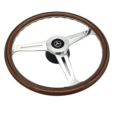 Mercedes-Benz W126 81-91 Luisi Montecarlo Vintage Wood Steering Wheel 390mm • $339.95