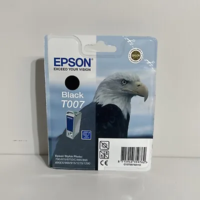 £7.49 • Buy Genuine Authentic Epson T007 Black Ink Cartridge C13t00740110