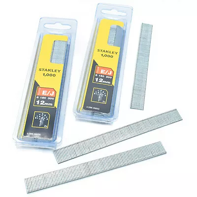 £10.79 • Buy TWIN PACK (2000x) STANLEY 12mm BRAD NAILS STA0SWKBN050 USE WITH NAIL STAPLE GUN