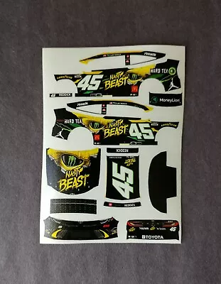 2024 Custom Tyler Reddick #45 Monster Nasty Beast 1/64 Peel & Stick Decals • $9.99