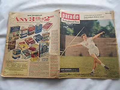 Parade Magazine-sunday Patriot-news-july 311955-karen Anderson • $15