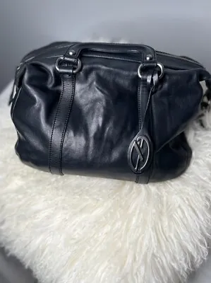 Francesco Biasia Women's Bag Patent Leather Satchel Black Handbag • $39.99