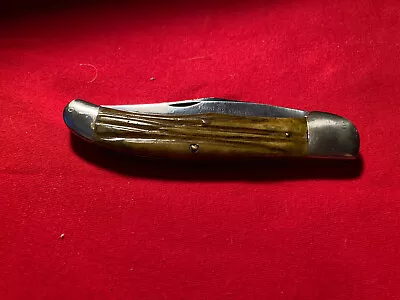 Rare Vintage Queen Cutlery Folding Hunter Single Blade Bone  Knife 5-3/8  Inch • $184.95