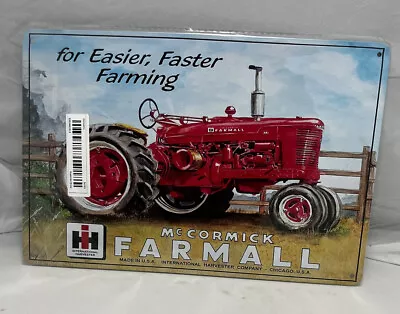 New Reproduction Of Vintage McCormick Farmall Metal Sign 8” X 12” • $9.99