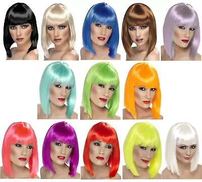 Variety Adult Ladies Glam Bob Style Wigs Fancy Dress Party Accessory • £7.99