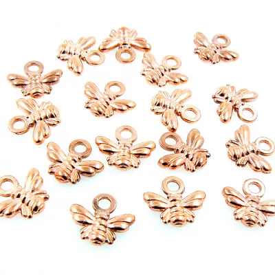 £2.75 • Buy Rose Gold Bumble Bee Honey Bee Charms Pendants - Rose / Antique / Gold / Silver