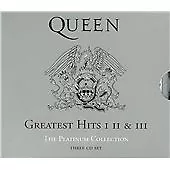 £8 • Buy Queen : Greatest Hits I II & III: The Platinum Collection CD 3 Discs (2000)