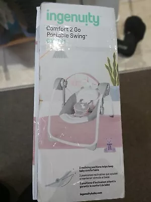 Ingenuity Comfort 2 Go Portable Baby Swing Flora The Unicorn 0-9 Months • £35