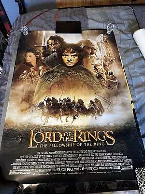 Lord Of The Rings: The Fellowship Of The Ring Cast Signed Movie Poster With COA • £385.68