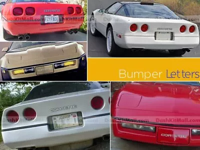 Dkm | White Front+rear Bumper Letters For Corvette C4 1984-1990 Not Decals • $21.55