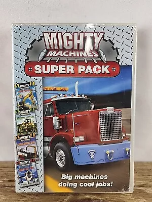 Mighty Machines Super Pack DVD 2007 4-Disc Set Children Learning! NEW & Sealed • $39.95