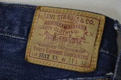 Perfect Mens LEVIS 501 Z XX LVC SELVEDGE JEANS Vintage 1954 Size W31 L32 Big E • £129.99