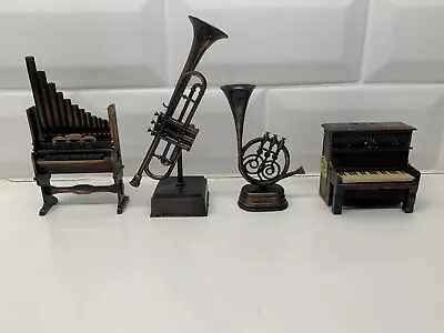 Lot Of 4 Vintage Die Cast Metal Pencil Sharpeners - Musical Instruments • $8.99