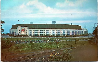 Cleveland Municipal Stadium Cleveland Ohio - Chrome Postcard - Indians Mascot • $16.99