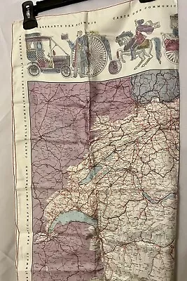 Vintage Switzerland Traffic Map Scarf 30x29. Feels Like Silk. No Tags. Unique • $16.99