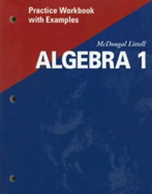 McDougal Littell Algebra 1: Practice Workbook With Examples Se: New • $11.38