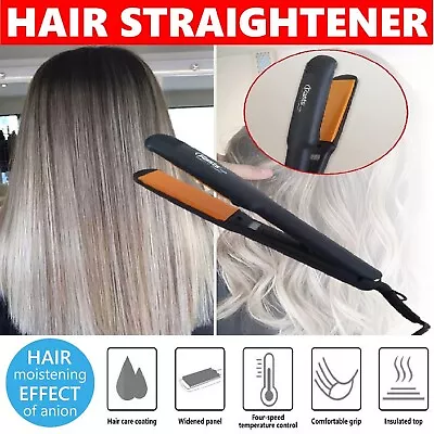 2-IN-1 Ceramic Mini Hair Curler Portable Straightener Tourmaline Iron Heating • $58.99