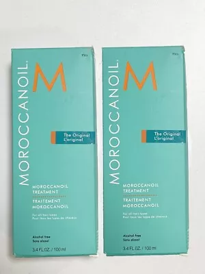 Moroccan Oil Hair Original Treatment Classic Moroccan Oil 3.4oz/100ml 2Pack • $52.90