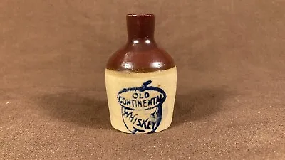 Antique Miniature Old Continental Stoneware Whiskey Sample Jug • $48.50