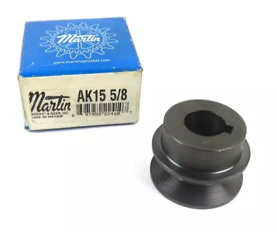 Martin AK15 5/8 V-Belt Pulley 1-1/2  Diameter X 5/8  Bore • $17.99