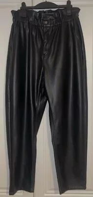 Zara Faux Leather Trousers 14 • £15
