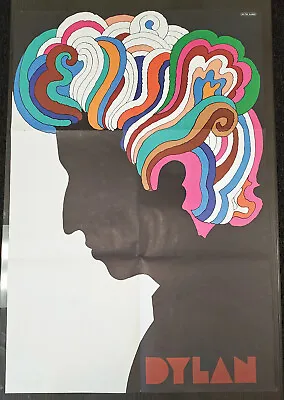 BOB DYLAN Greatest Hits LP POSTER INSERT KCS-9463 Milton Glaser Fold-out NM 1966 • $223.20