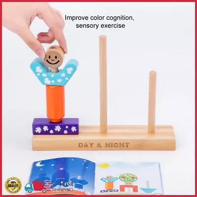 Parent-child Interaction Games Wooden Mini Castle Toy Colorful For Children Toys • $50.70