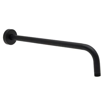 $14.99 • Buy Shower Head Arm Extension With Flange, 15 Inch Wall Mounted Arm, Matte Black