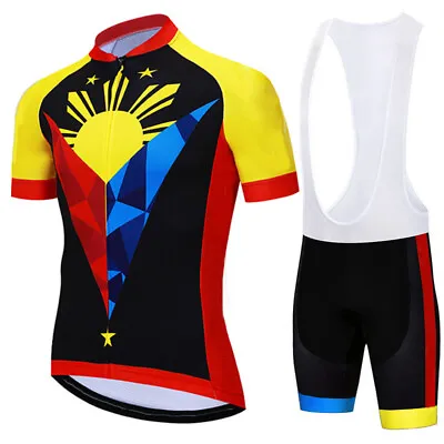 Philippine Cycling Jersey Bib Shorts Bicycle Bike Motocross Shirt Ride Clothing • $37.75