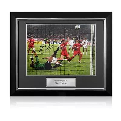 Xabi Alonso Signed Liverpool Football Photo: Istanbul Final. Deluxe Frame • $191.13