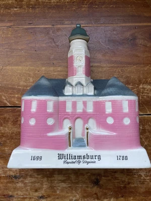 $18 • Buy American Series Williamsburg VA Whiskey Decanter 1969 Heirlooms Of Tomorrow
