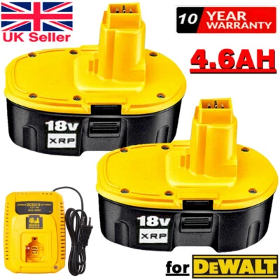 £11.90 • Buy 2Pack 18V 18 Volt For Dewalt XRP Battery DC9096-2 DC9098 DC9099 DC9096/ Charger 