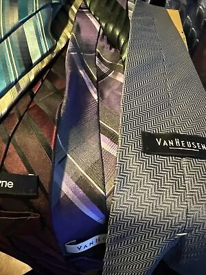 Lot Of 6 Ties Neck Tie Mens Nautica Van Heusen Claiborne Mix Of Colors/Design • $19.99