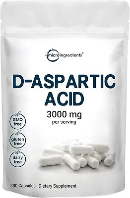 D Aspartic Acid Pills DAA Supplement 3000Mg Per Serving • $31.78