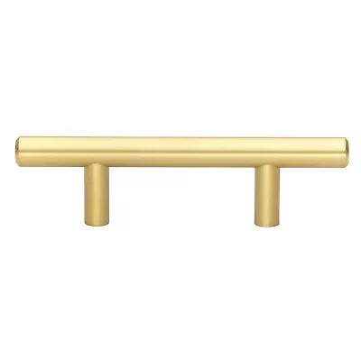 GlideRite 2-1/2  CC Solid Bar Cabinet Pull Satin Gold - 5007-64-SG-1 • $4.59