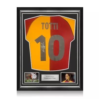 Francesco Totti Signed AS Roma 2001-02 Soccer Jersey. Superior Frame • $1058