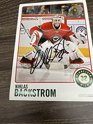 Minnesota Wild Niklas Backstrom 5x7 Autographed Picture (3B) • $20