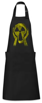 Radioactive Face Barbecue Cooking Apron Radiation Caution Danger Nuclear • £27.54