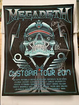 Megadeth And Lamb Of God Concert Memorabilia Lot Dave Mustaine Signed Dystopia • $49.99