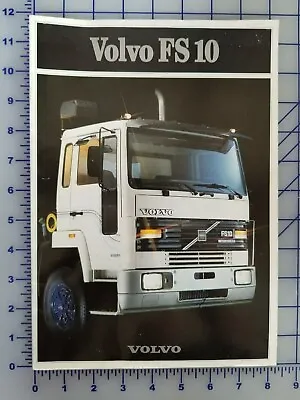 1987 Volvo Brochure Truck FS 10 German • $13.49