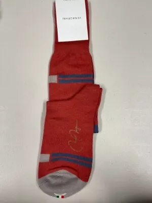 VK Nagrani Men's Luxury Socks  Size Over Calf  Red L011 • $14.75