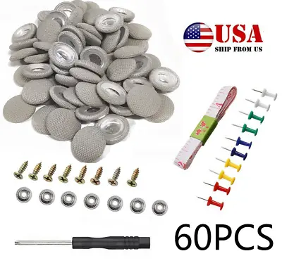 US 60x Car Roof Liner Ceiling Fixing Repair Buckle Sagging Headliner Snap Screws • $15.69