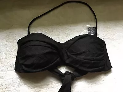 ALLEN B. Black Convertible Bikini Top 6 NWT • $5.99