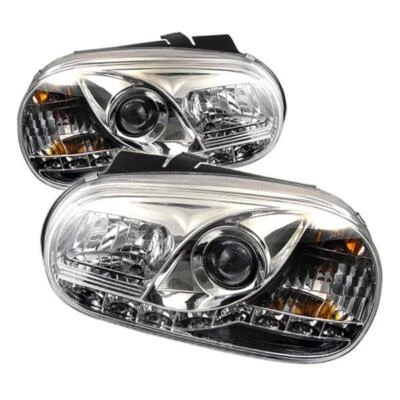 For 1999-2006 Volkswagen Golf MK4 GTI Chrome LED Strip Projector Headlights Lamp • $194.99