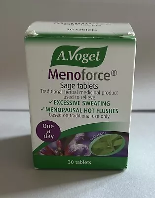 A Vogel Menoforce Sage 30 One A Day Tablets For The Menopause • £1.20